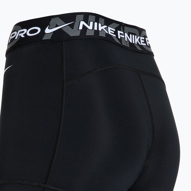 Trainings Shorts Damen Nike Pro Mid Rise 3" black/iron grey/white/white 3