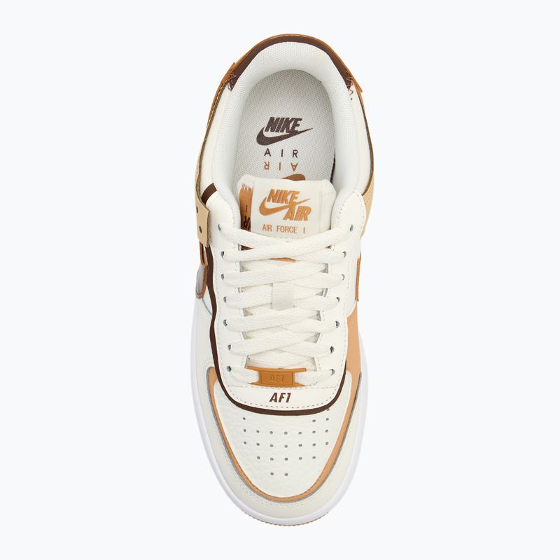 Nike Air Force 1 Shadow Damen Schuhe sail/flax/sesame/braun 5