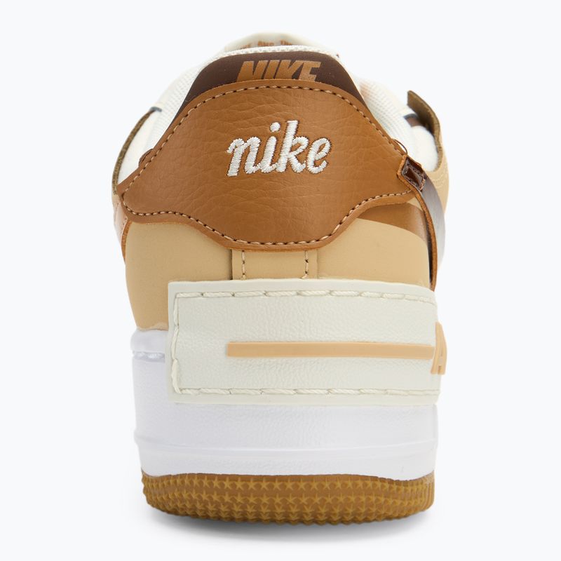 Nike Air Force 1 Shadow Damen Schuhe sail/flax/sesame/braun 6