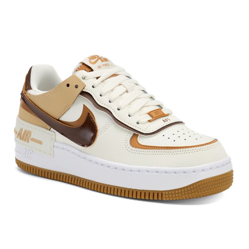 Nike Air Force 1 Shadow Damen Schuhe sail/flax/sesame/braun 8