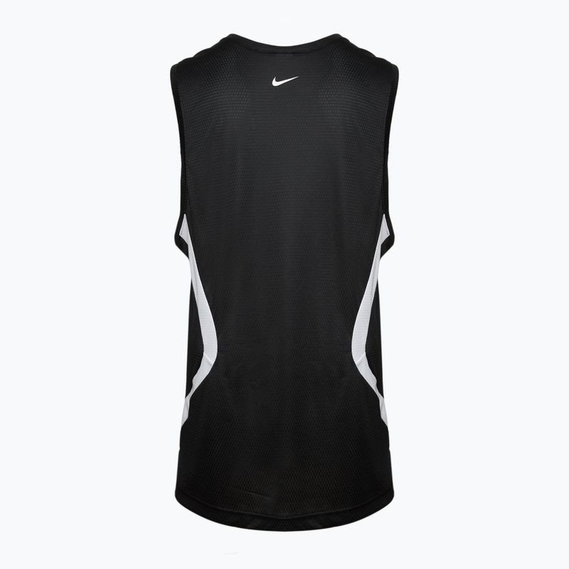 Herren Basketball Trikot Nike Icon Dri-Fit TT schwarz/weiß/schwarz/weiß 2