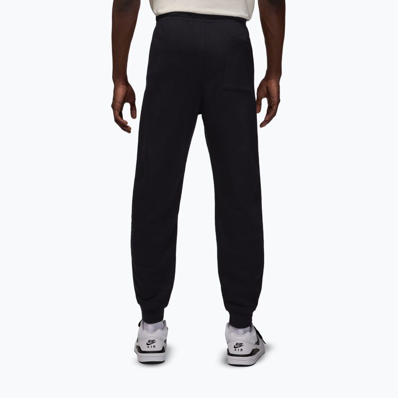 Spodnie męskie Nike Jordan Brooklyn Fleece black/white 2