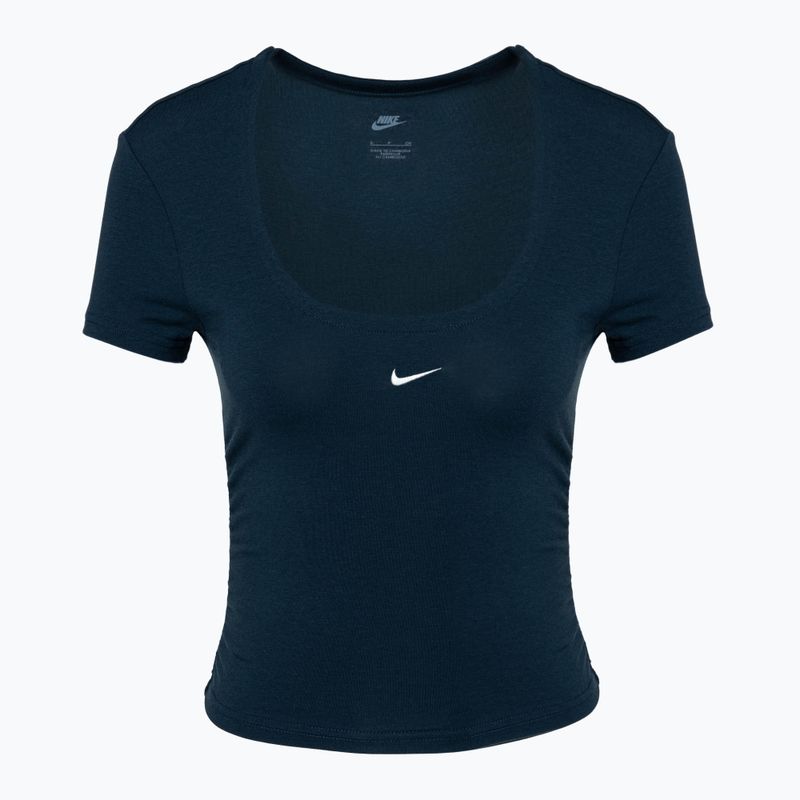 Nike Sportswear Chill Strick-T-Shirt für Frauen Marineblau/Segel