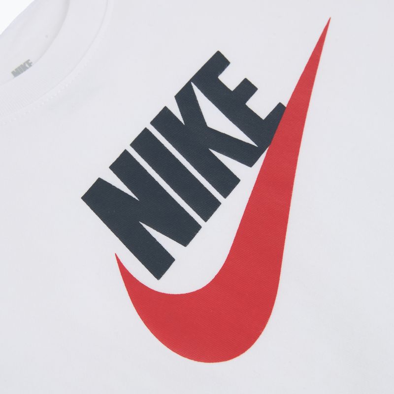 Kinder-Shirt Nike Sportswear white/obsidian/university red 3