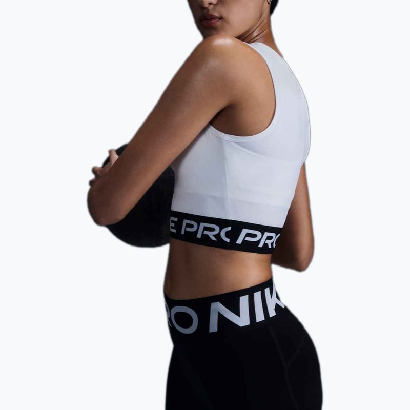 Damen-Trainingsshirt Nike Pro Dri-Fit white/black 5