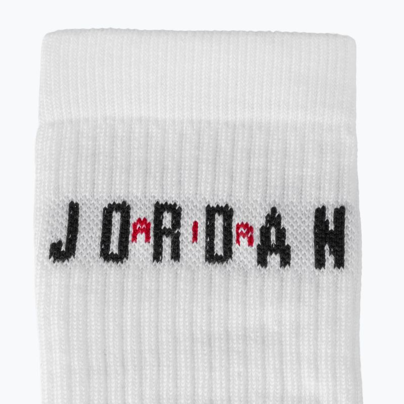 Skarpety  Nike Jordan Everyday Crew 6 par white/gym red/black 3