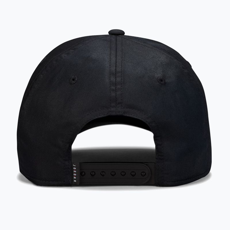 Basecap Nike Jordan Rise Structured Curved-Bill black/white 2