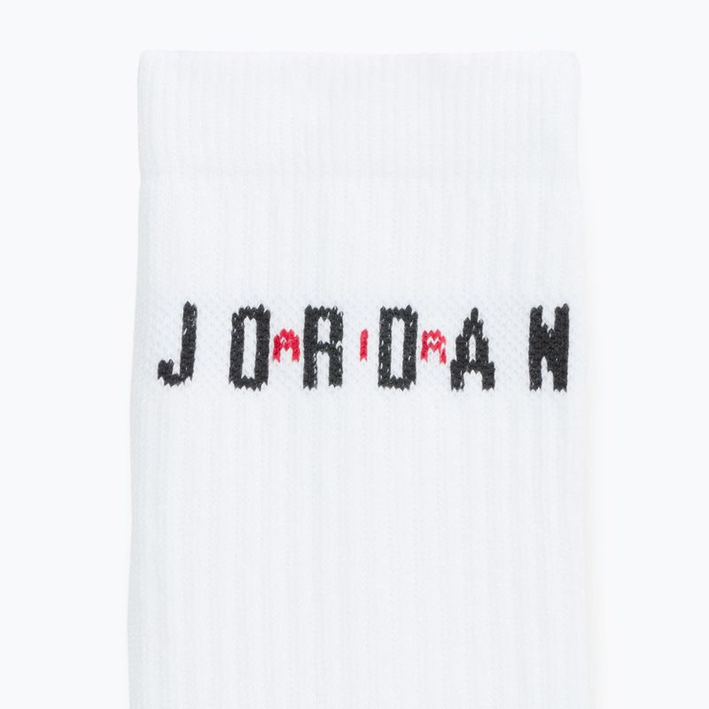 Socken  Jordan Everyday Crew 6 pairs white/gym red/black 9