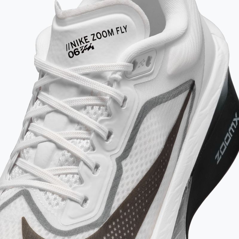 Laufschuhe für Damen Nike Zoom Fly 6 white/smoke grey/metallic silver/black 8