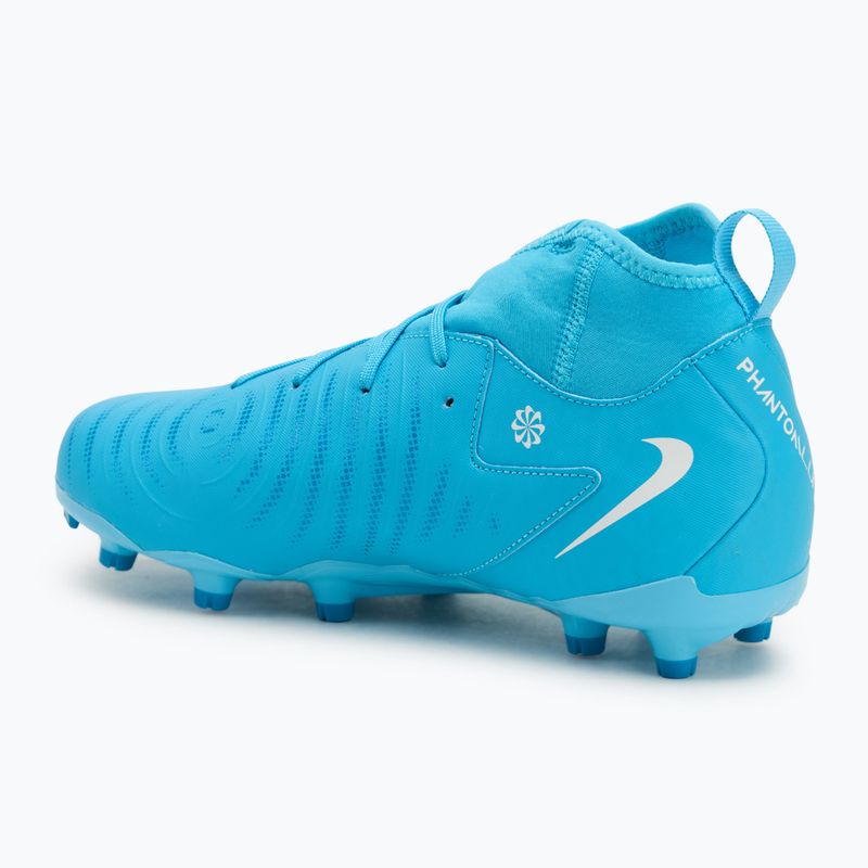 Nike Phantom Luna 2 Academy FG/MG blau fury/weiß Kinder Fußballschuhe 3