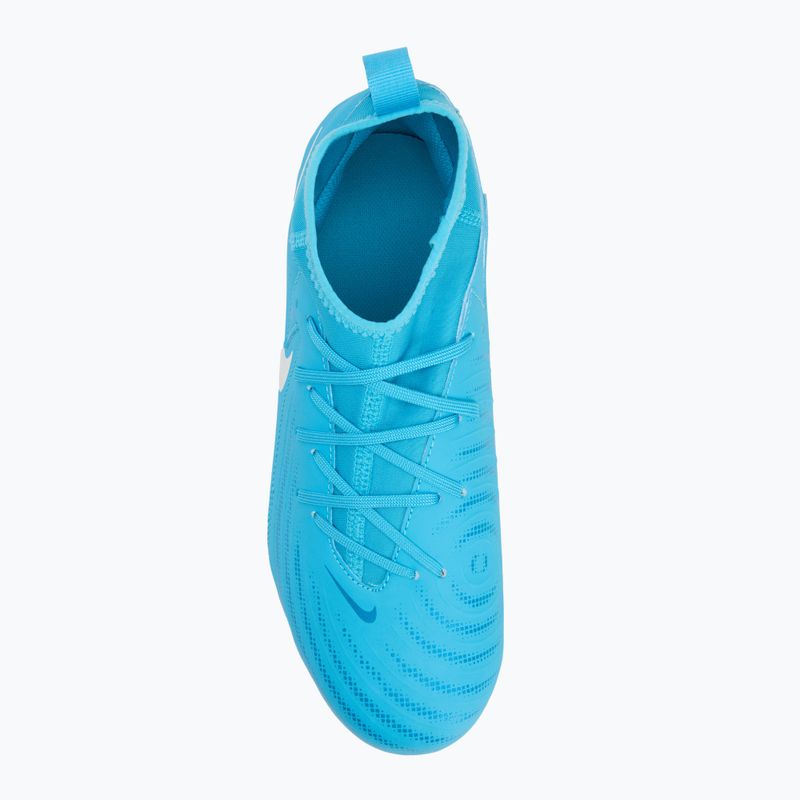 Nike Phantom Luna 2 Academy FG/MG blau fury/weiß Kinder Fußballschuhe 5