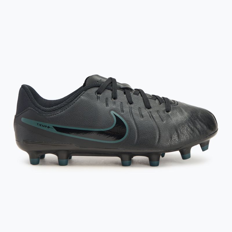 Nike Tiempo Legend 10 Academy FG/MG Kinder-Fußballschuhe schwarz/tief dschungel/schwarz 2