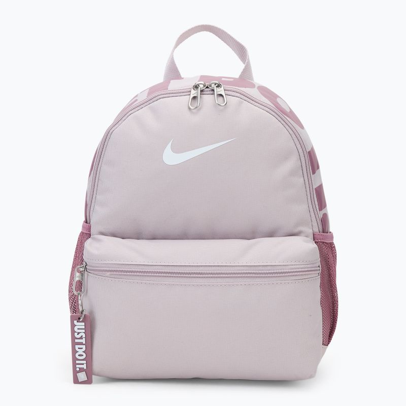 Nike Brasilia Just Do It Mini 11 l Kinder städtischen Rucksack Platin violett/Pflaumenstaub/weiß