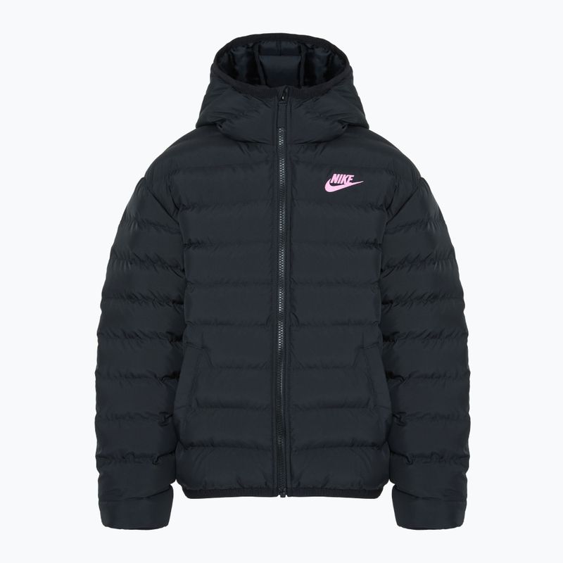 Kinderjacke Nike Sportswear Lightweight Synthetic Fill schwarz / schwarz / magic flamingo