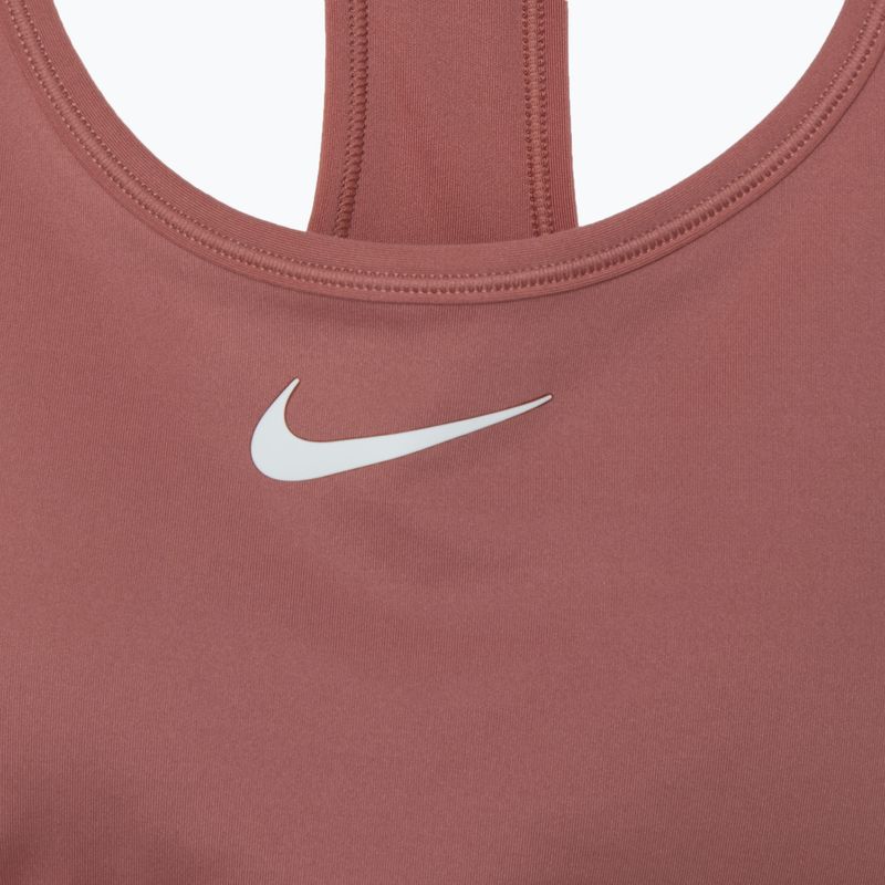 Trainings BH Nike Swoosh Medium Support canyon pink/white 3