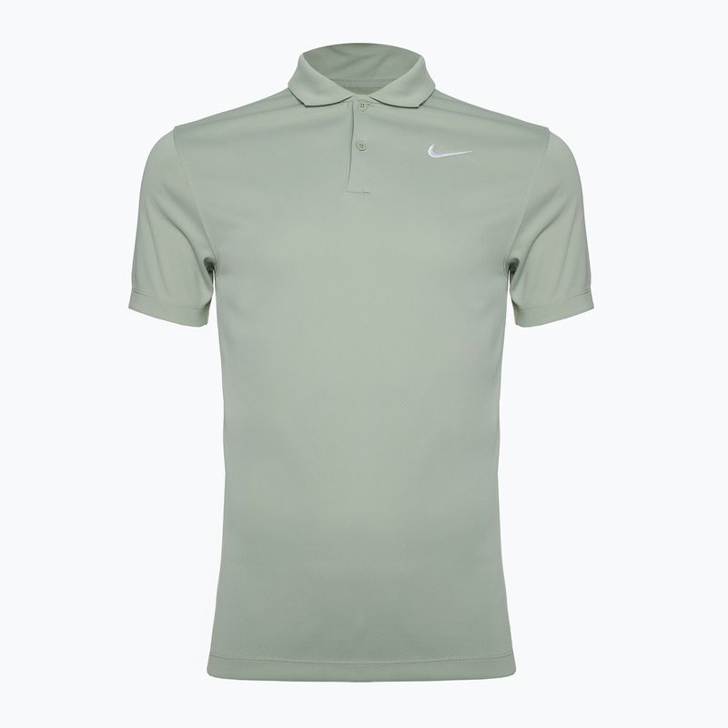 Herren Nike Court Dri-Fit Polo Solid jade horizon/weiß Tennisshirt