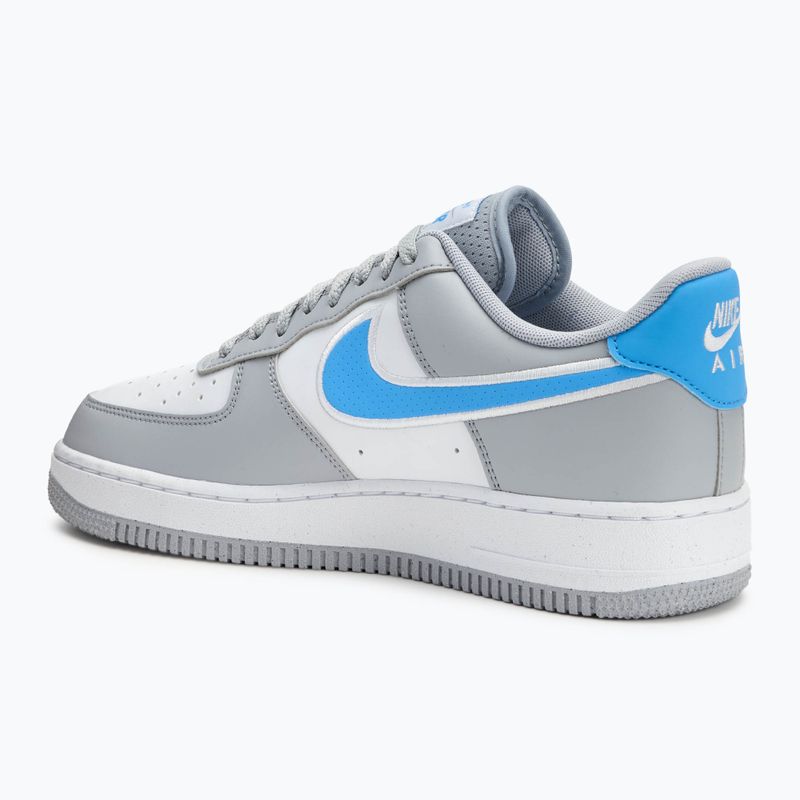 Schuhe Herren Nike Air Force 1 '07 Next Nature wolf grey / white / university bluebi 3