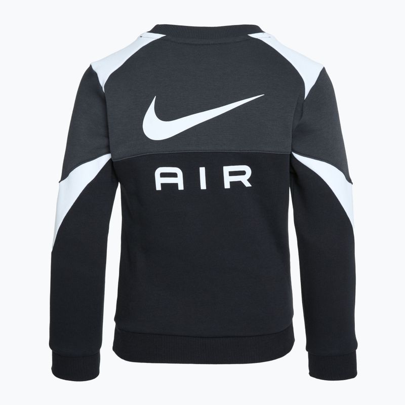 Hoodie Sweatshirt Kinder Nike Air Crew black / anthracite / white / white 2