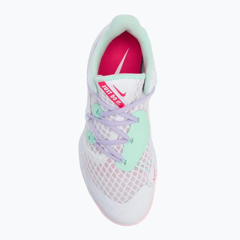 Nike Zoom Hyperspeed Court SE Volleyballschuhe weiß/mint foam/grau/violet mist/pink foam 5