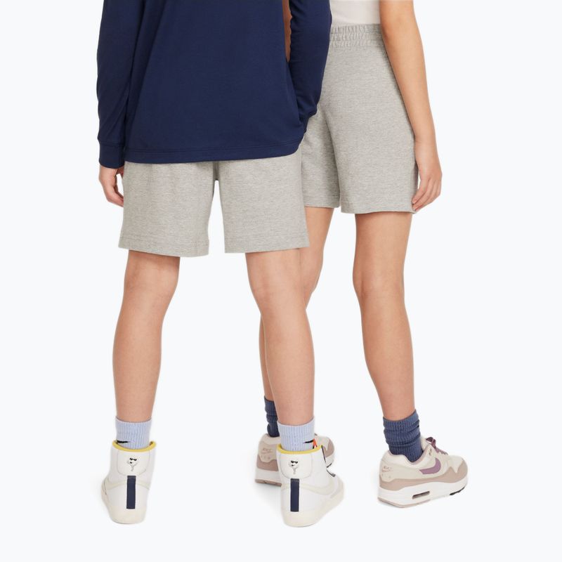 Kindershorts Nike Sportswear Club 6" dark grey heather/white 3