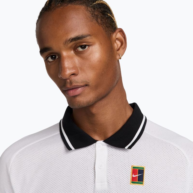 Herren-Tennishemd Nike Court Heritage Polo white/black 4