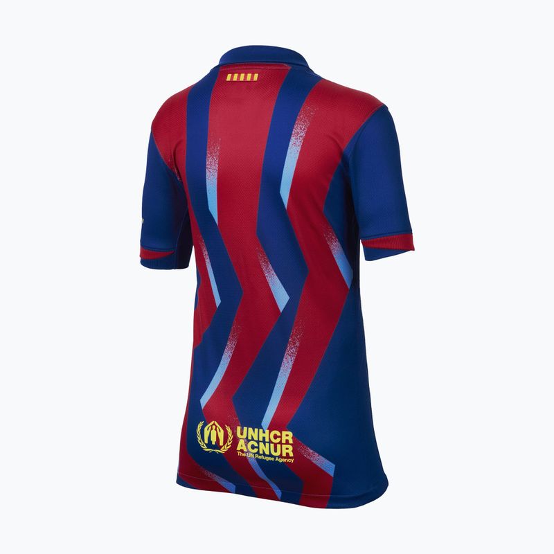 Kinder-Fußballtrikot Nike FC Barcelona 2025/26 Stadium Fourth gym blue/gym blue/salsa red/opti yellow 7