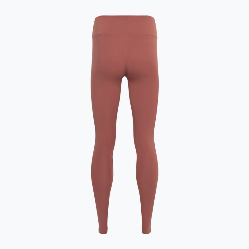 Nike One High-Waisted Leggings für Damen in voller Länge Canyon Pink/Schwarz 2