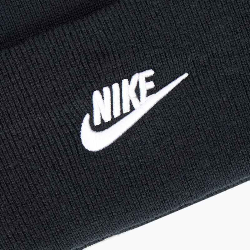 Wintermütze Nike Peak Futura Beanie black/white 3