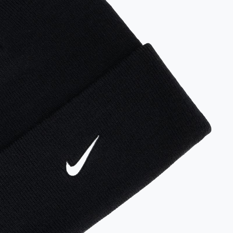 Wintermütze Nike Peak Swoosh Beanie black/white 3