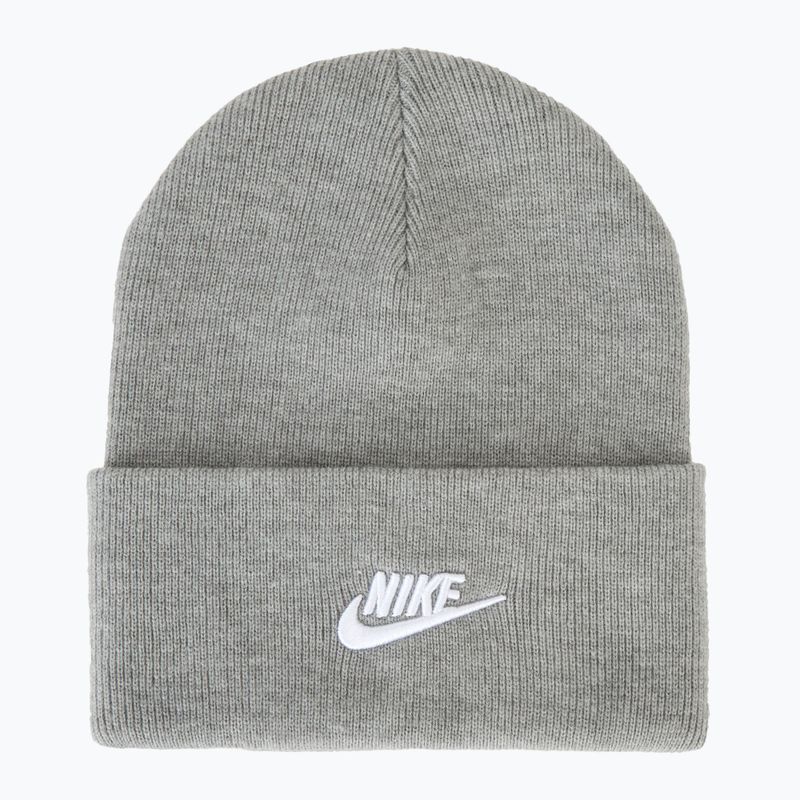 Nike Peak Futura Beanie dunkelgrau heather/weiß Wintermütze