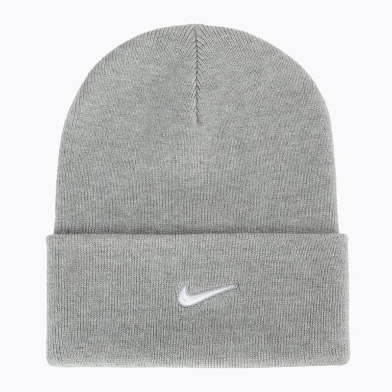 Beanie Nike Peak Swoosh Beanie dark grey heather/white