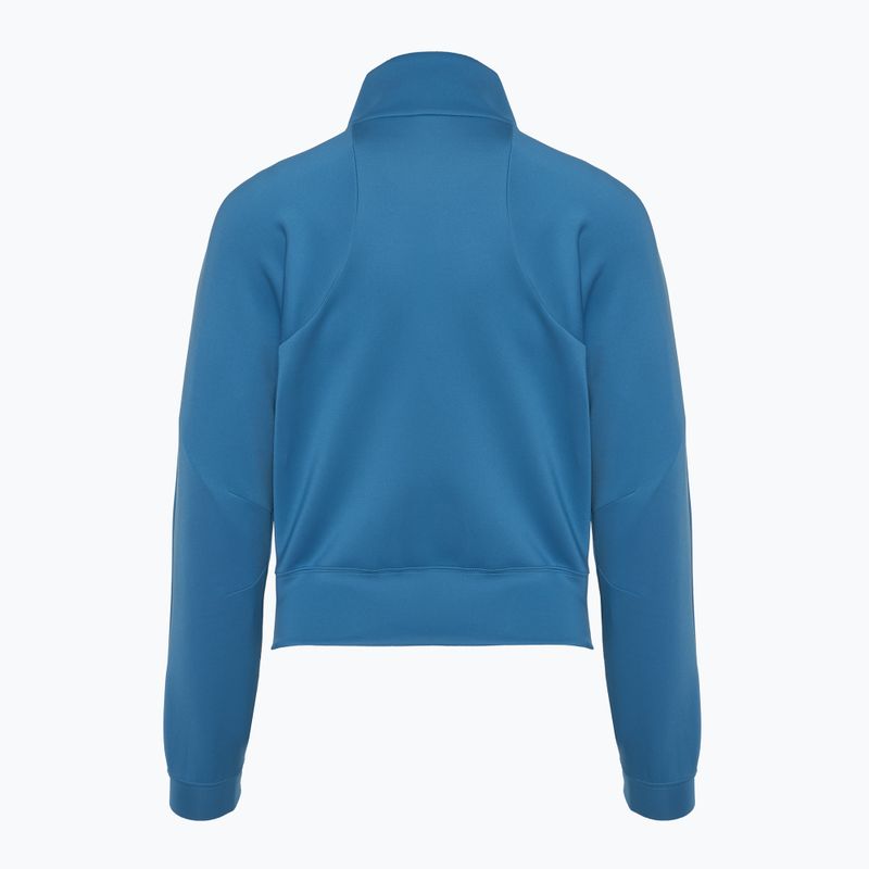 Tennis Hoodie Sweatshirt Damen Nike Court Dri-Fit Heritage FZ aegean storm / aegean storm 2
