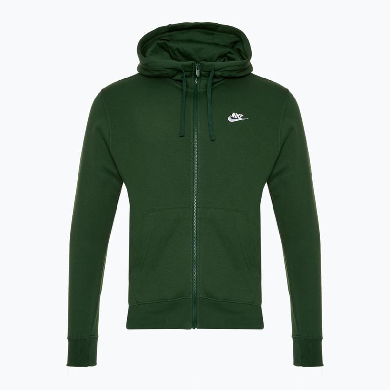 Herren Nike Sportswear Club Fleece Sweatshirt Tanne/Tanne/Weiß