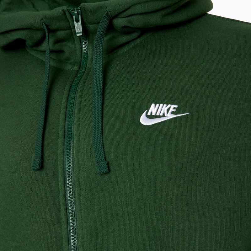 Herren Nike Sportswear Club Fleece Sweatshirt Tanne/Tanne/Weiß 3