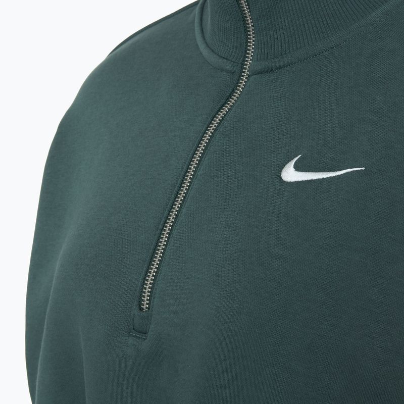 Damen Nike Sportswear Phoenix Fleece 1/2 Zip Cropped Vintage grün / Segel Sweatshirt 3