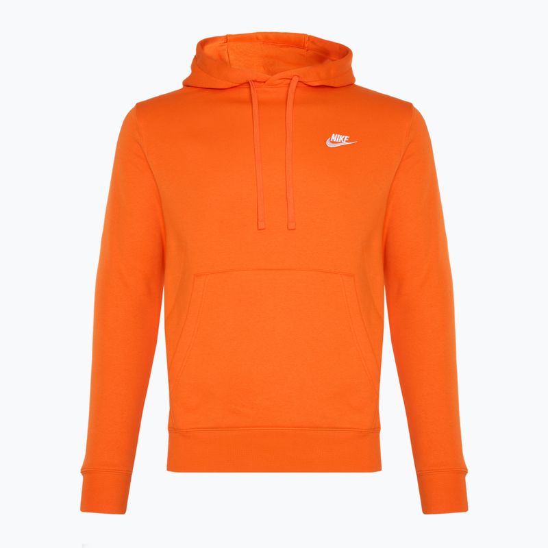 Nike Sportswear Club Fleece Hoodie Herren Sicherheit Orange/ Sicherheit Orange/ Weiß