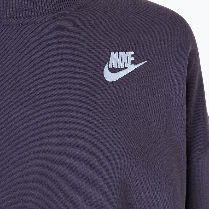 Hoodie Sweatshirt Kinder Nike Sportswear Club Fleece dark raisin / white 3