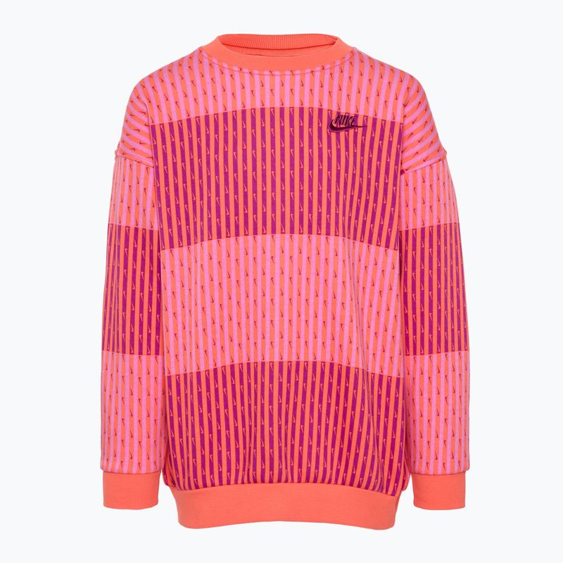 Sweatshirt Hoodie Kinder Nike Sportswear Club Fleece light wild mango/light wild mango/hot fuchsia