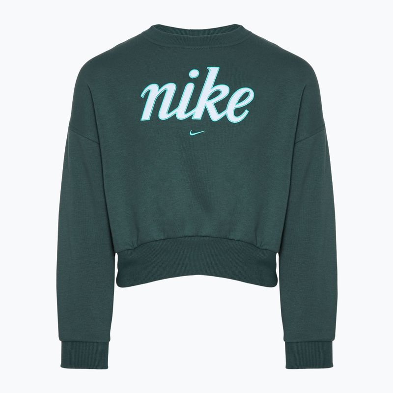 Hoodie Sweatshirt Kinder Nike Sportswear Club Fleece vintage green / green frost