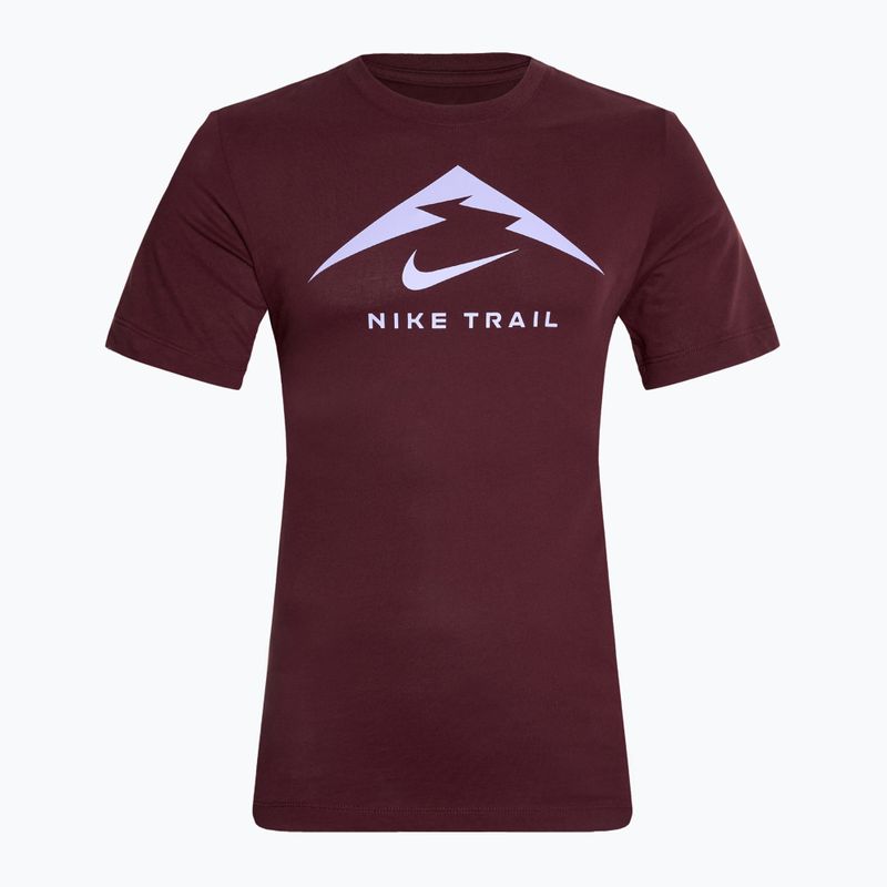 Herren Nike Dri-Fit UV burgundy crush Laufshirt