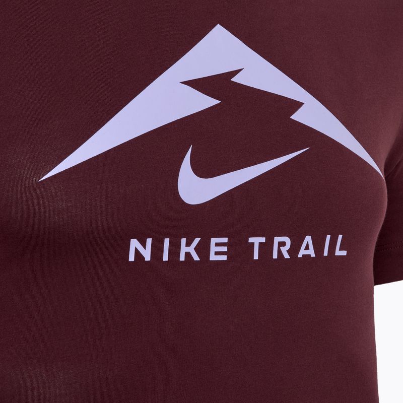 Herren Nike Dri-Fit UV burgundy crush Laufshirt 3