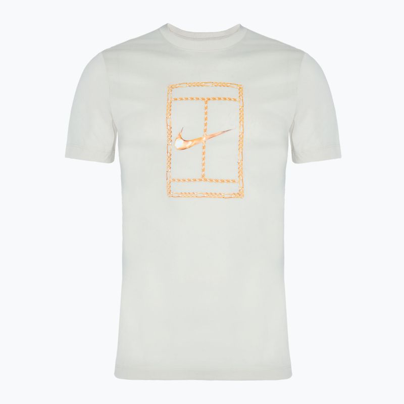Herren Nike Court Dri-FIT Tennisshirt hell orewood braun