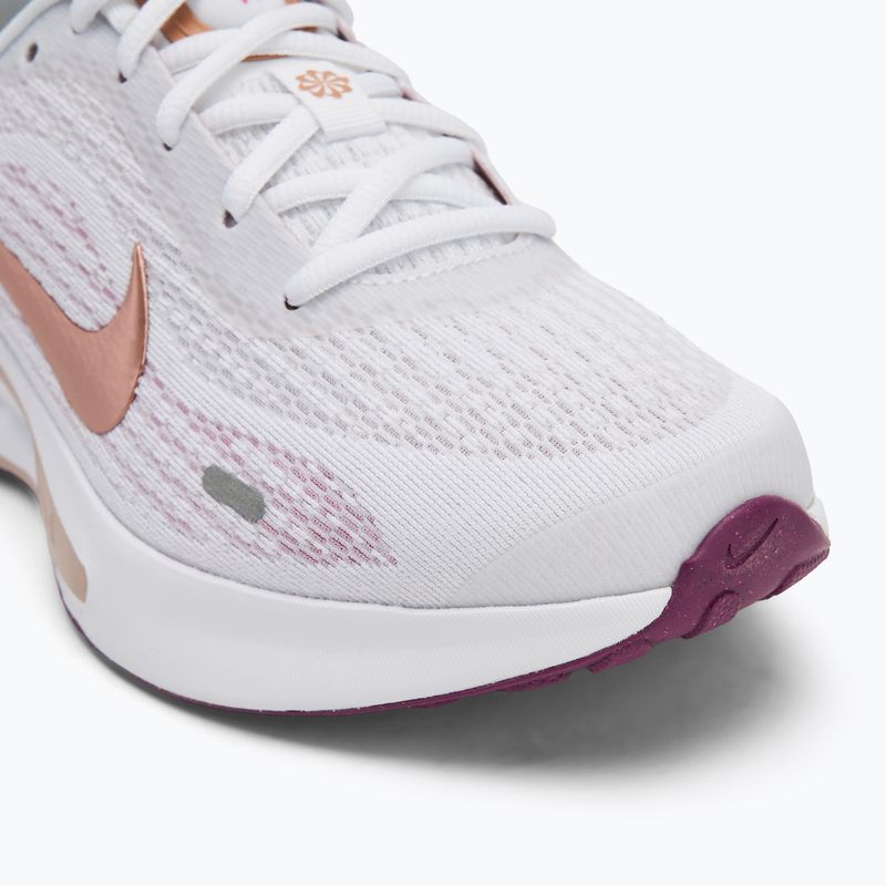 Nike Journey Run Damen Laufschuhe weiß/hot fuchsia/ platinumviolet/ metallicredbronze 7