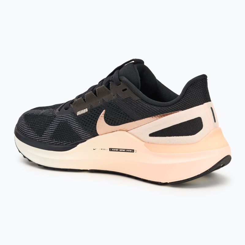 Nike Structure 25 Damen Laufschuhe Schwarz/Crimson Tint/Anthrazit/Metallic Rot Bronze 3