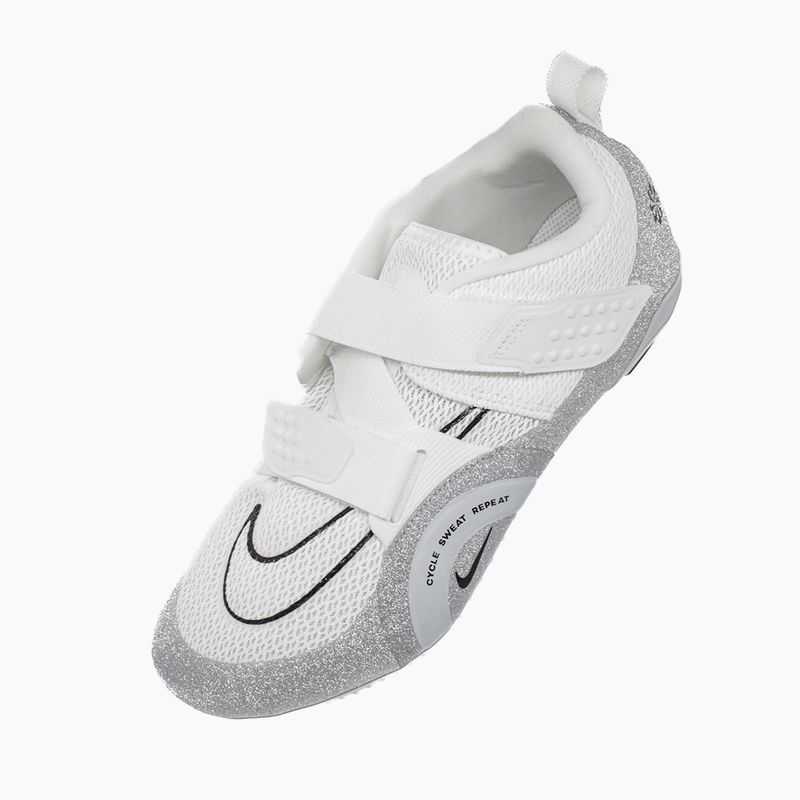 Nike Superrep Cycle 2 Premium Spinning-Schuhe summit white/pure platinum/schwarz 10