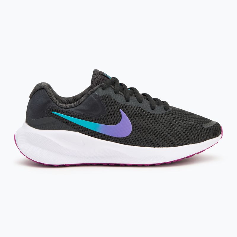 Nike Revolution 7 Damen Laufschuhe Dunkelgrau/Hyper Violett/Weiß/Staubiger Kaktus 2