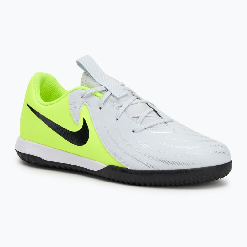 Nike Phantom GX 2 Academy IC metallic silber/volt/schwarz Kinder-Fußballschuhe