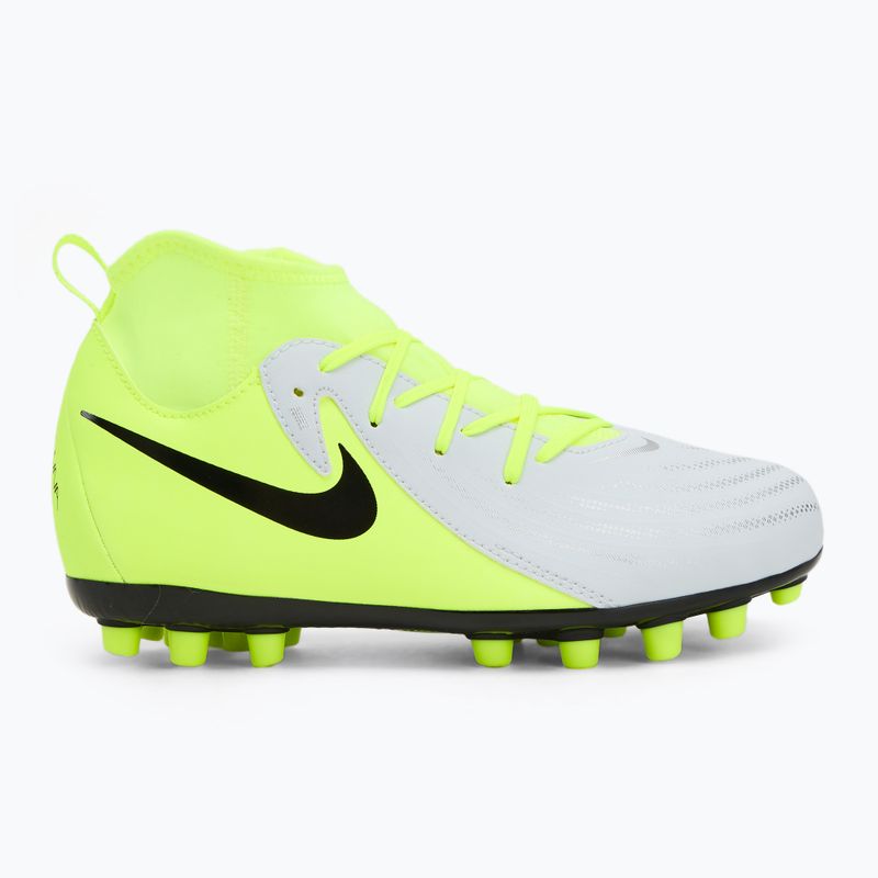 Fußballschuhe Kinder Nike Phantom Luna 2 Academy AG Jr metallic silver/black/volt 2