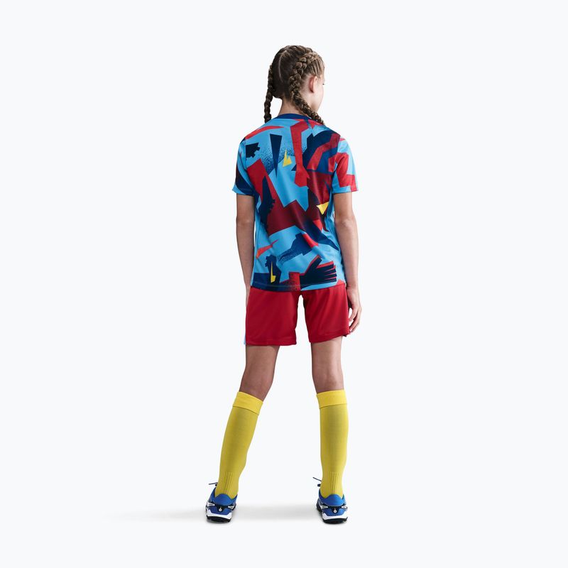 Kinder-Fußballtrikot Nike FC Barcelona Academy Pro SE Pre-Match Jr university blue/opti yellow 4