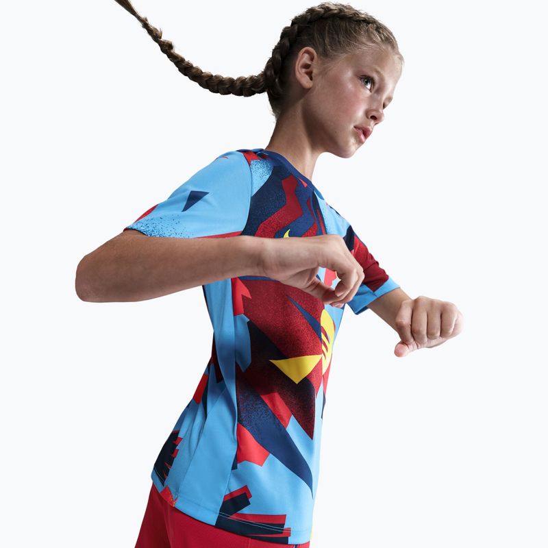 Kinder-Fußballtrikot Nike FC Barcelona Academy Pro SE Pre-Match Jr university blue/opti yellow 5